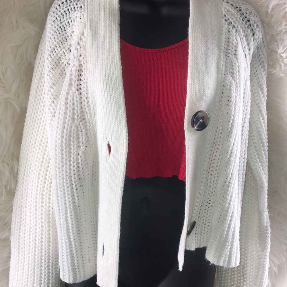 Knitted crop cardigan